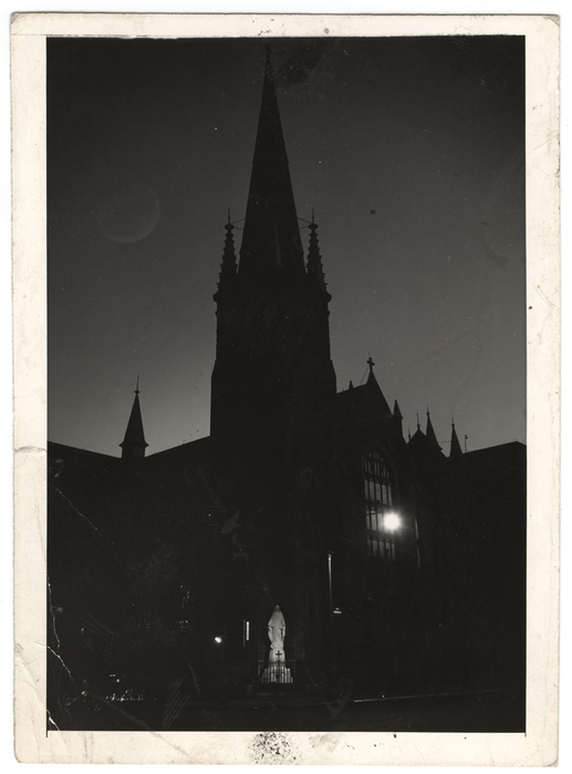 It is now almost six in the morning... it is still dark... but the church is open... and the early morning worshippers find solace inside...