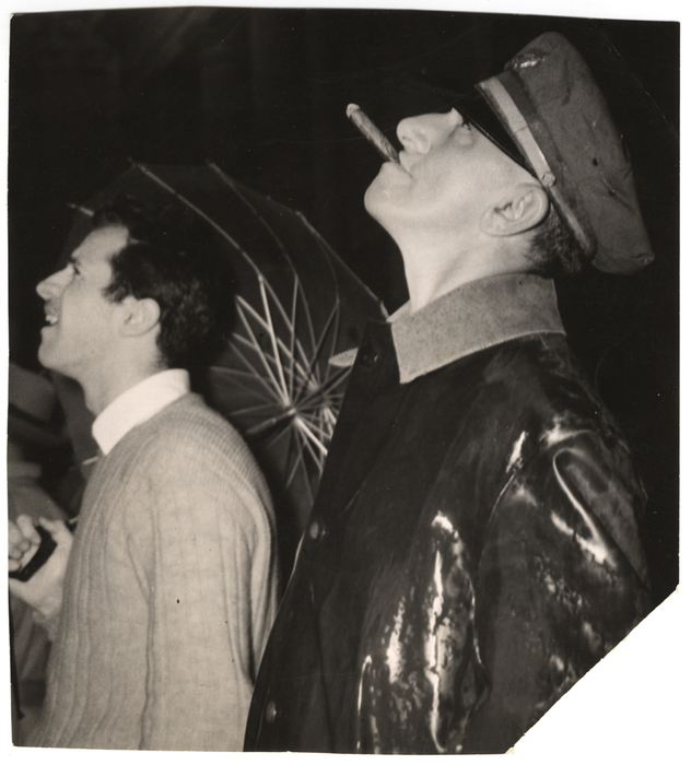 Emotion--Watching man on ledge at Municipal Bldg.