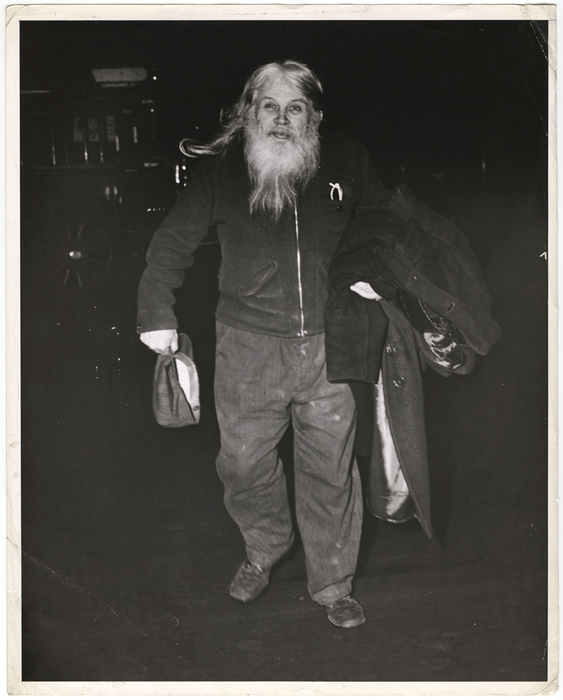 [Department store Santa Claus after fire]