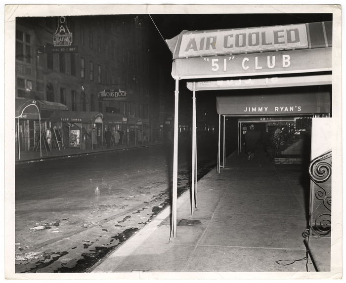 "Night Club Row, and No Taxis"