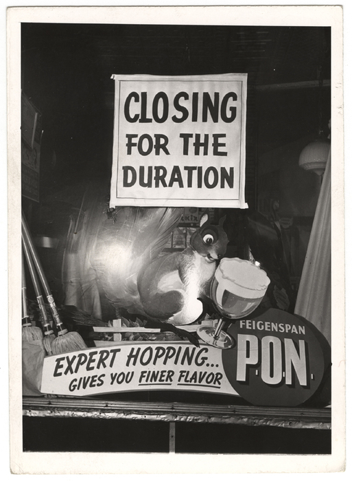 "Wartime New York: Our Little Businessmen Bounced Around by War... James Butler grocery store, that's all."