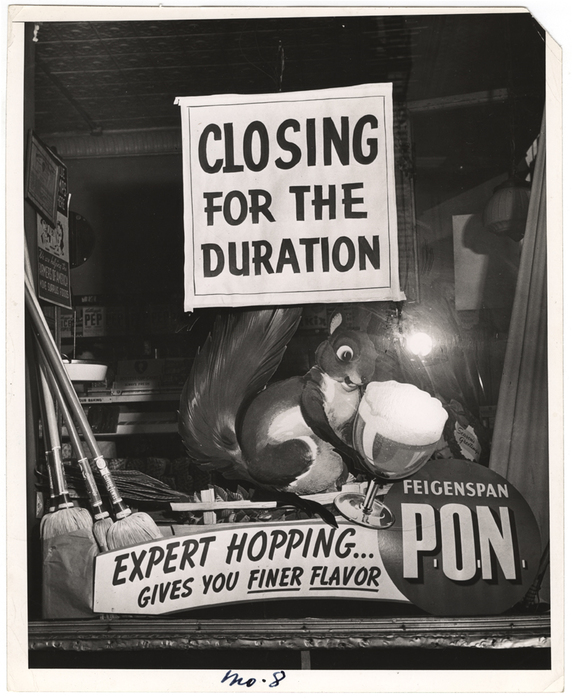 "Wartime New York: Our Little Businessmen Bounced Around by War... James Butler grocery store, that's all."