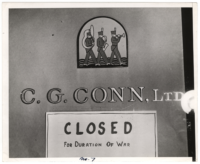 "Wartime New York: Our Little Businessmen Bounced Around by War... Musical instrument store shuts shop."
