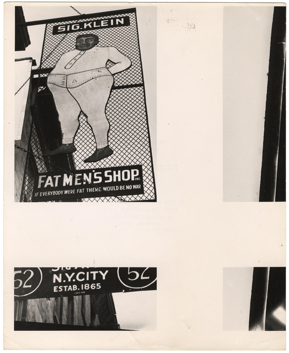 [Fat Men's Shop. If Everybody Were Fat There Would Be No War]