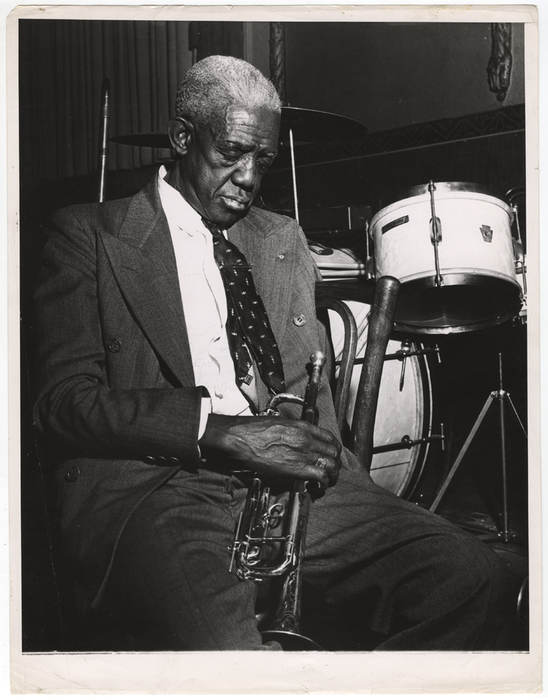 Here's Bunk Johnson again... after a busy Saturday night...