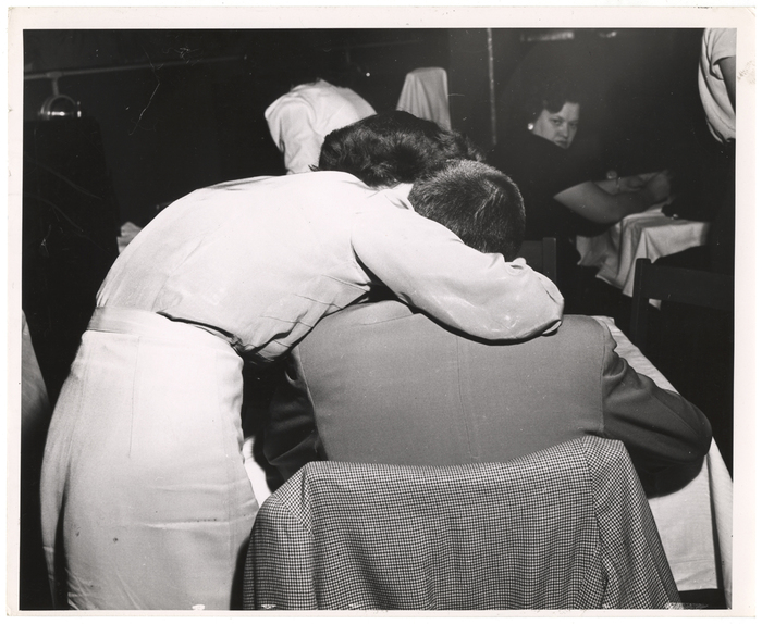 [back of a woman and man]