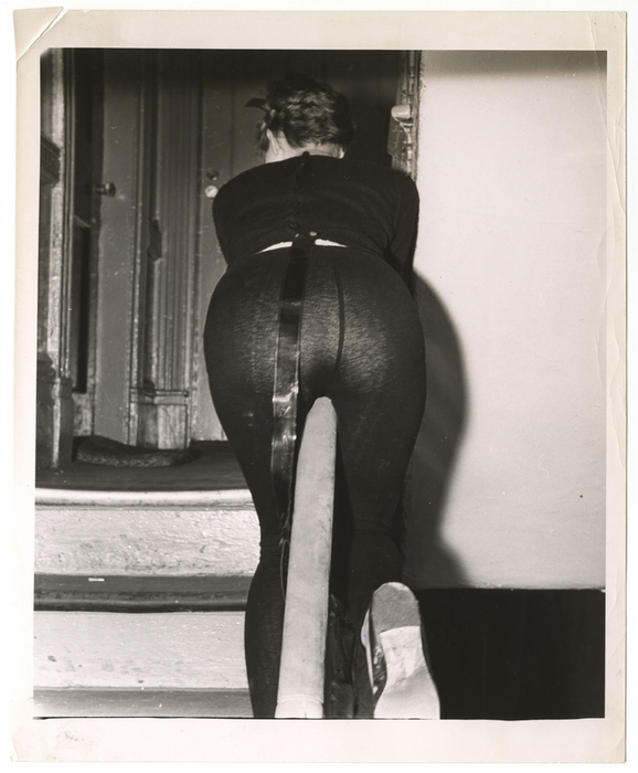 [Woman on hand rail]