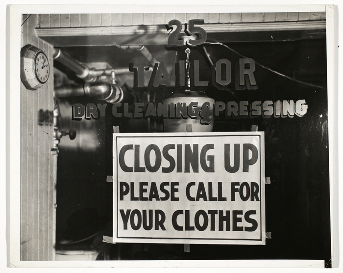 [Closing Up, Please Call for Your Clothes]