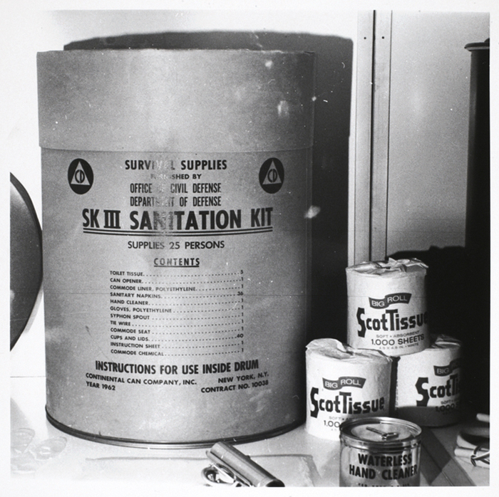 [Survival Supplies Furnished by Office of Civil Defense, Department of Defense, SK III Sanitation Kit]