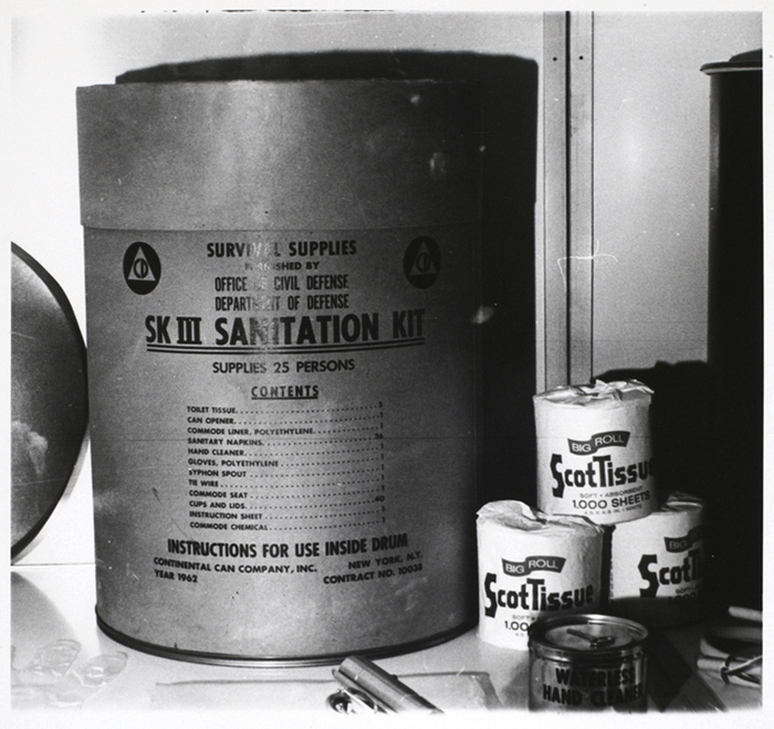 [Survival Supplies Furnished by Office of Civil Defense, Department of Defense, SK III Sanitation Kit]