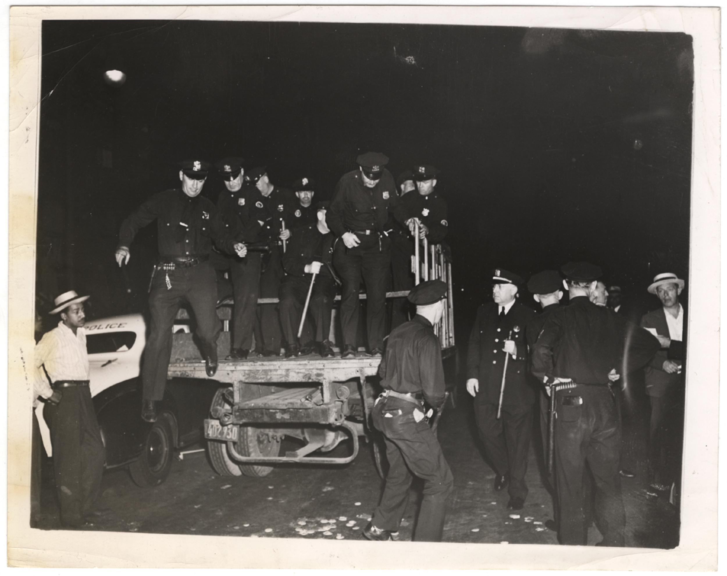[Police officers arriving after Harlem riots, New York] | International ...