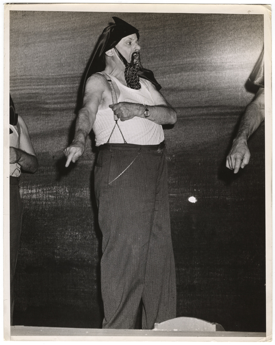 The devils rehearsed in their beards and undershirts...