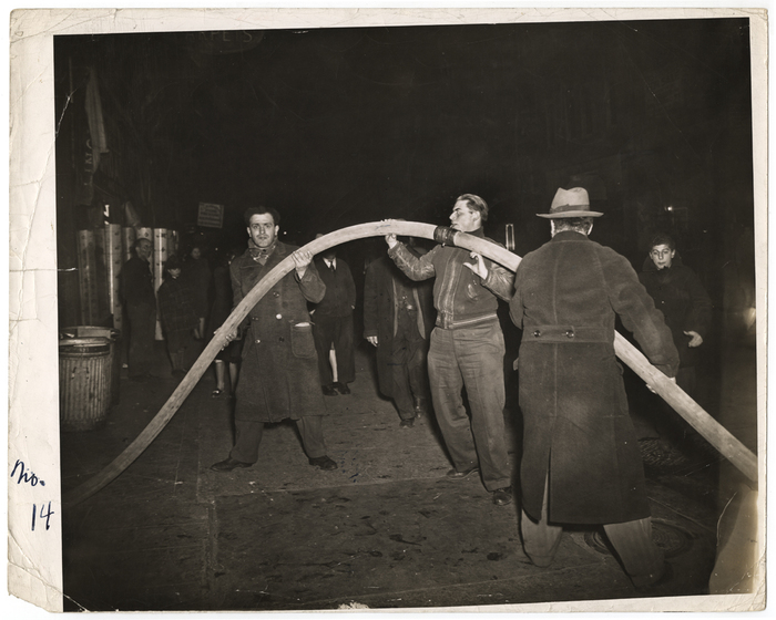 [Helping with the hose]