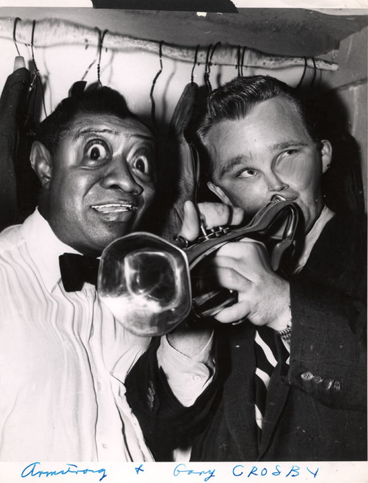 Louis Armstrong and Gary Crosby