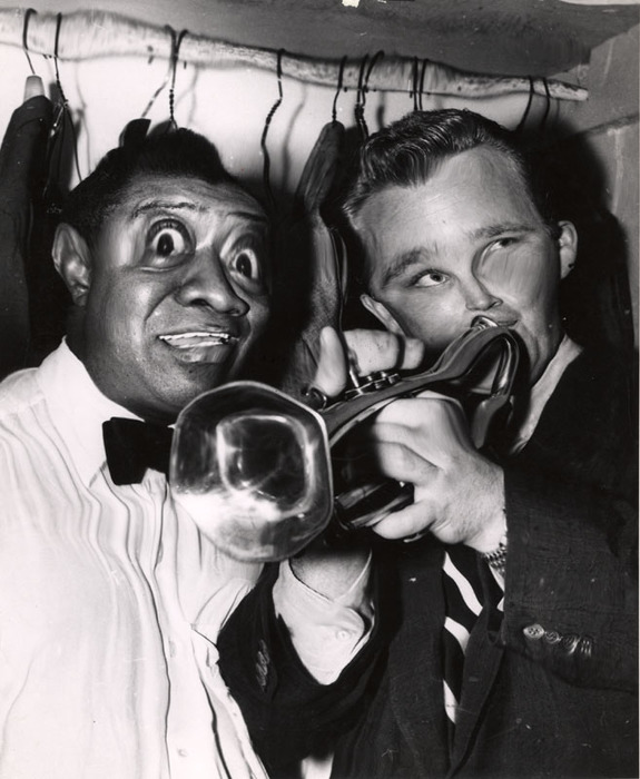 Louis Armstrong and Gary Crosby