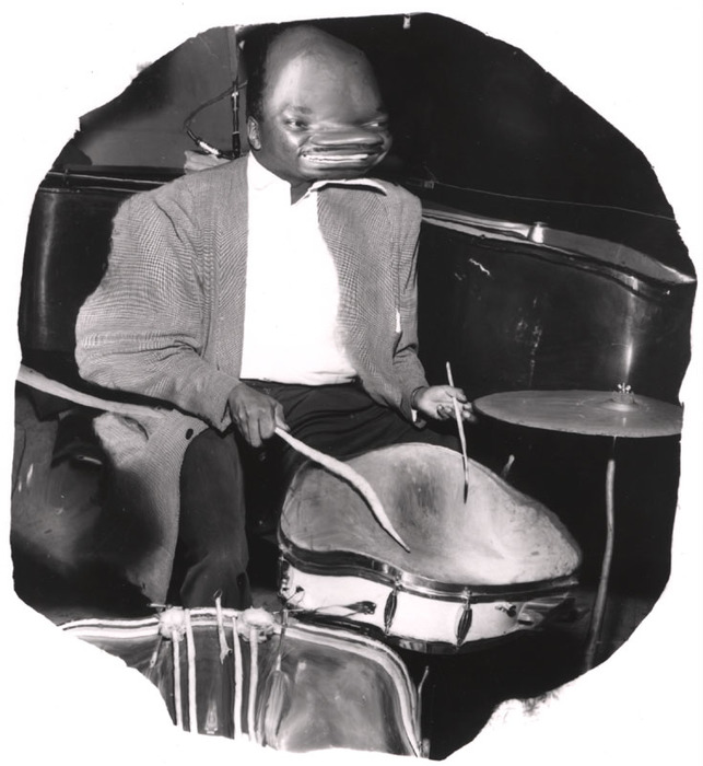 [Drummer distortion]