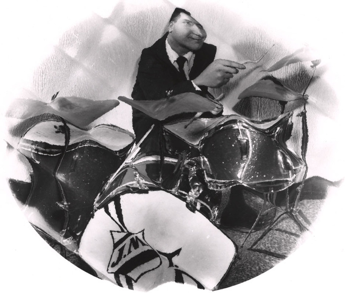 [Drummer distortion]