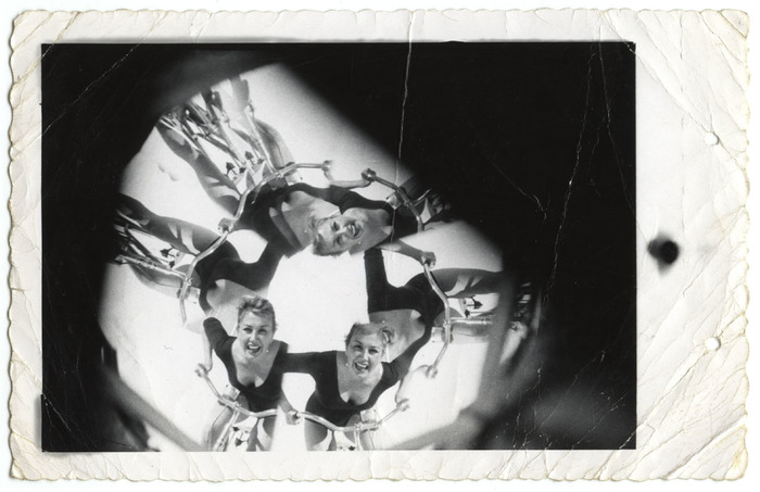 [Woman on Bicycle Kaleidoscope]