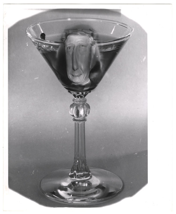 Politician in a martini glass