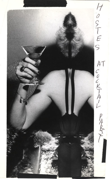 Hostess at cocktail party