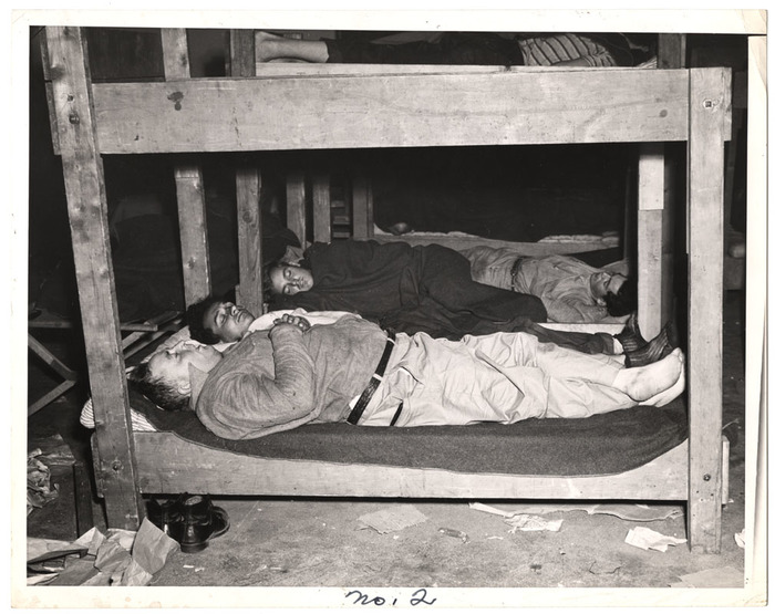 Sleeping circus animal caretakers