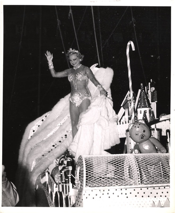 Circus acrobat waving