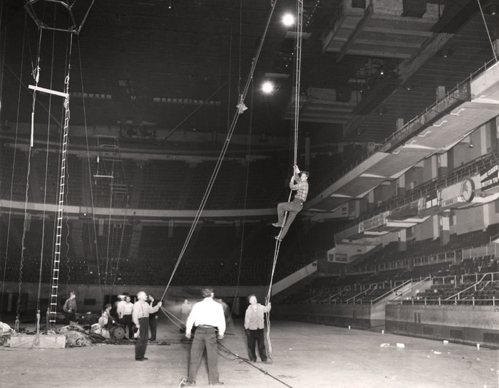 Circus before it opens