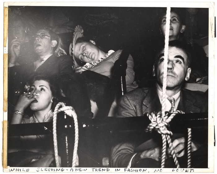 While sleeping--a new trend in fashion, no doubt