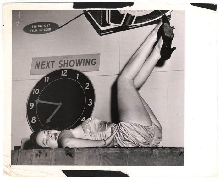 [Model at photography show]