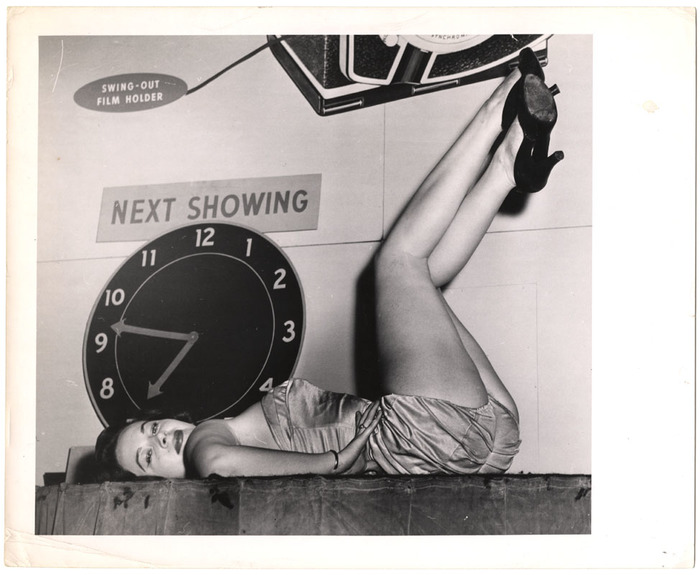 [Model at photography show]