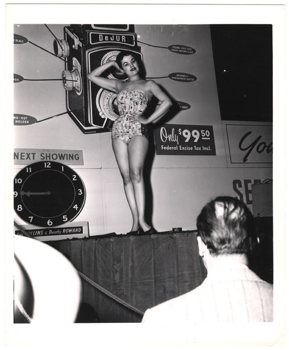 [Model at photography show]