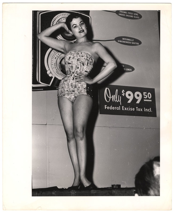 [Model at photography show]