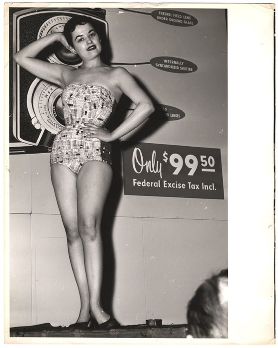 [Model at photography show]