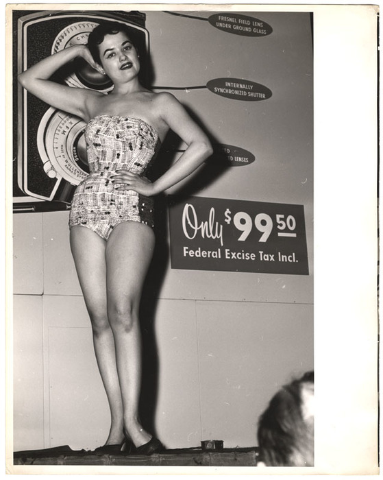 [Model at photography show]