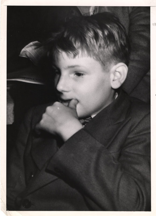 Boy watching movie or circus