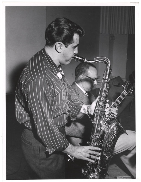 Man playing the saxophone