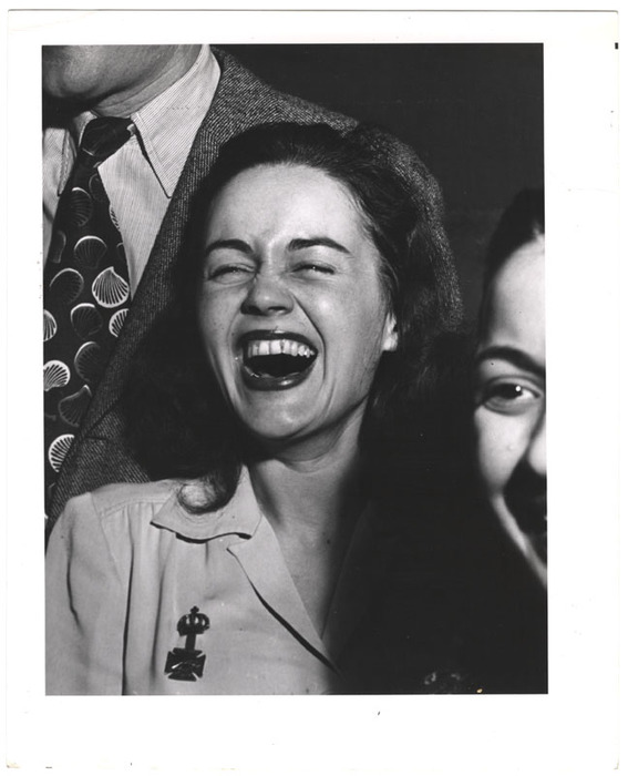 Woman laughing