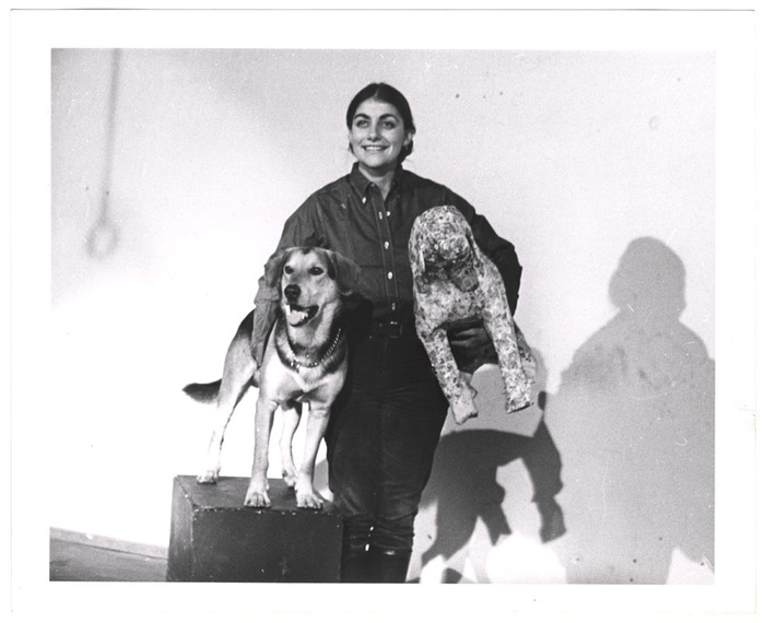 Woman and dog