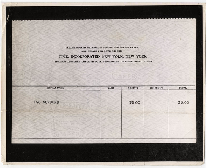 Check for Two Murders