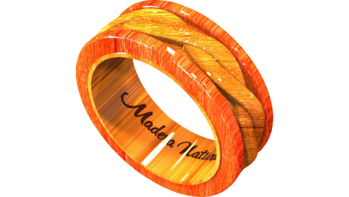 argollas de matrimonio en madera