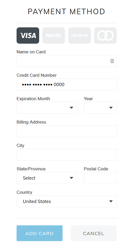 Billing Form