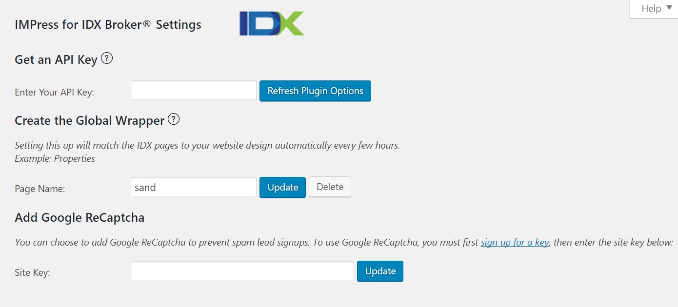 google captcha settings