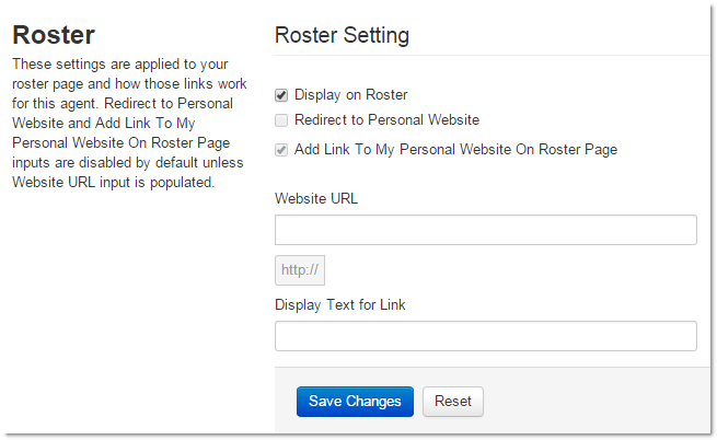 agent roster settings