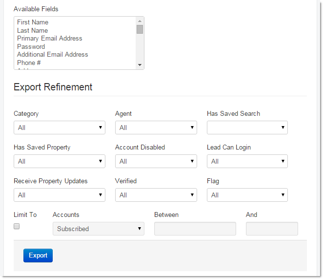 Export leads