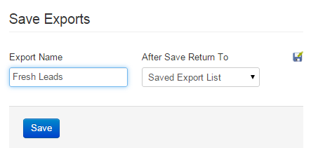 save exports