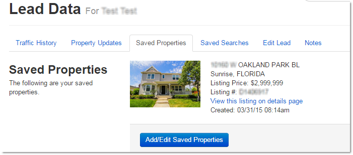 saved properties