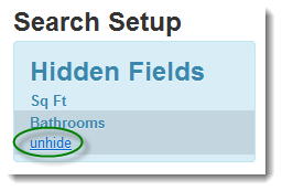 Search unhide