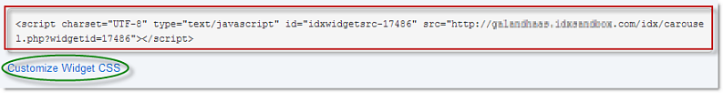 Widget Code