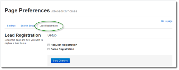 Lead Registration
