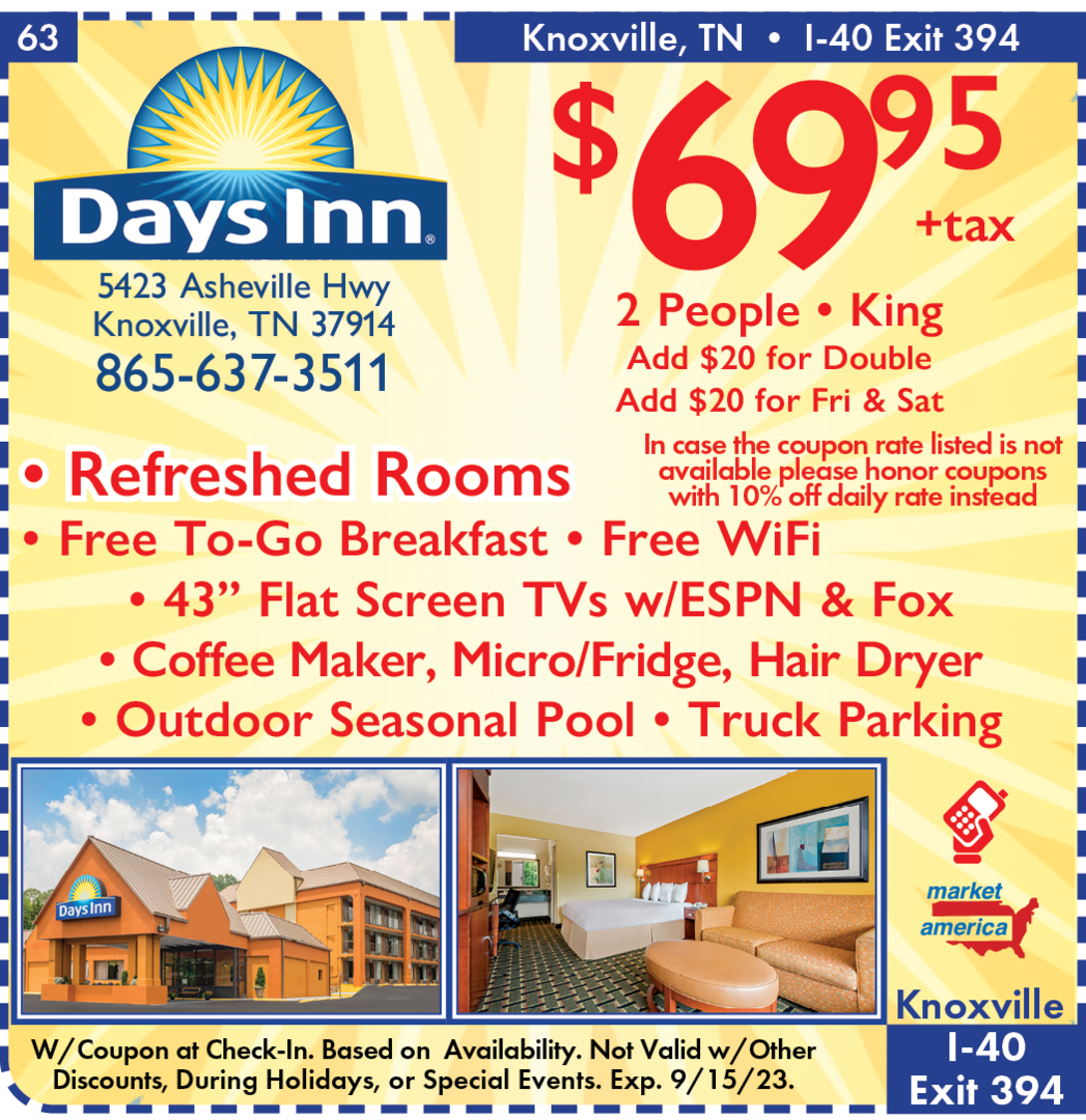 Days Inn - Exit 394 along I-40 in Tennessee | iExit Interstate Exit Guide